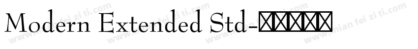 Modern Extended Std字体转换